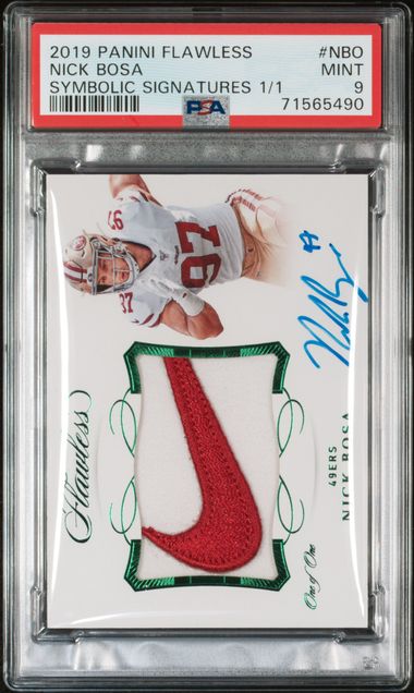 2019 Panini Flawless Symbolic Signatures 1/1 Nick Bosa #NBO