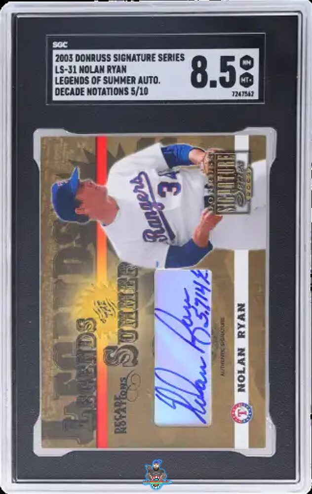 2003 Donruss Signature Series Legends of Summer Auto. Decade Notations Nolan Ryan #LS-31
