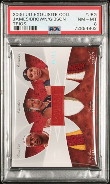 2006 UD Exquisite Collection Trios Daniel Gibson/Lebron James/Shannon Brown #JBG