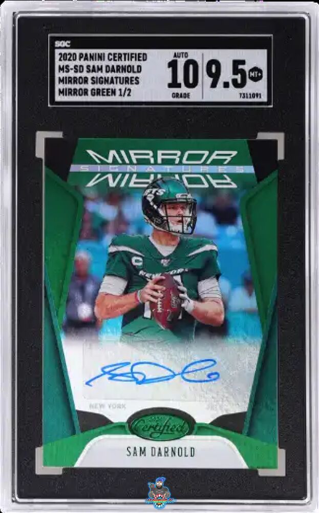 2020 Panini Certified Mirror Sigs. Mirror Green Sam Darnold #MS-SD