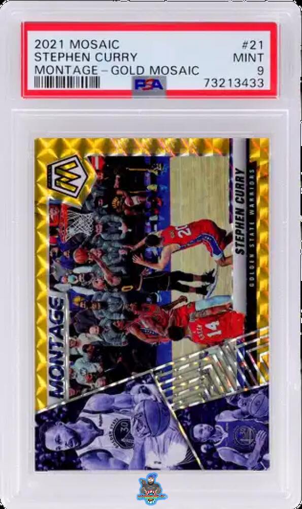 2021 Panini Mosaic Montage Mosaic Gold Stephen Curry #21 /10