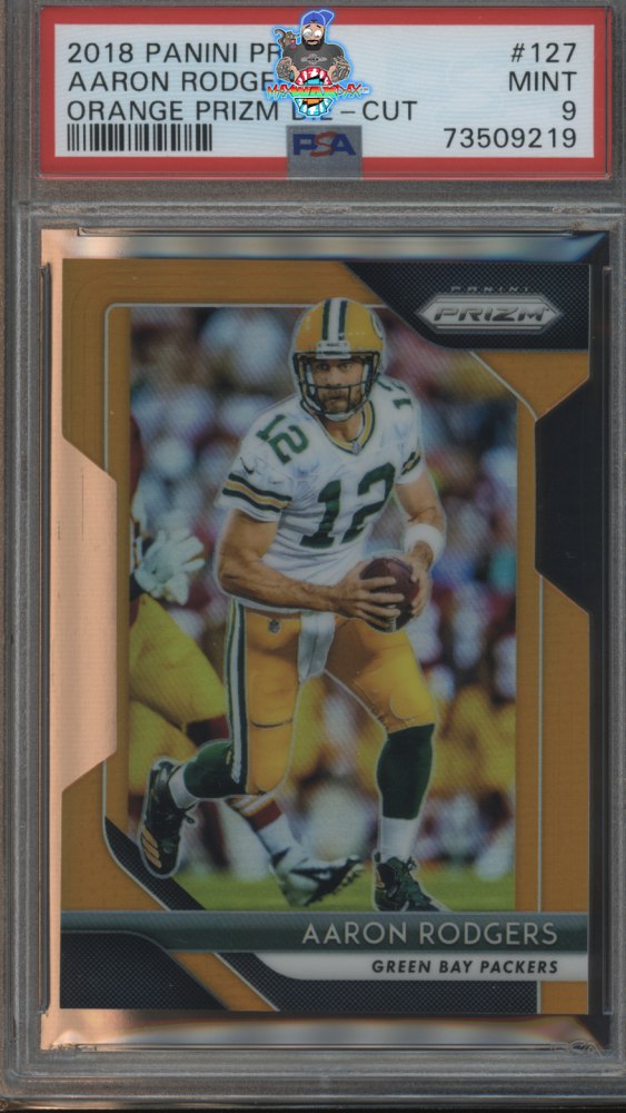 2018 Panini Prizm Orange Prizm Aaron Rodgers #127 /249