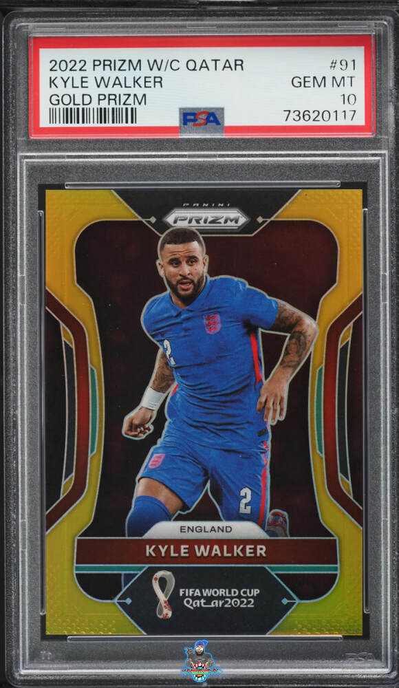 2022 Panini Prizm World Cup Prizms Gold Kyle Walker #91 /10