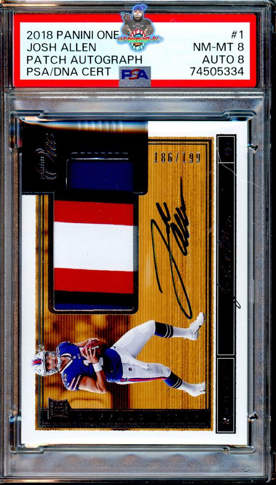 2018 Panini One Rookie Patch Autograph Josh Allen #1 /199