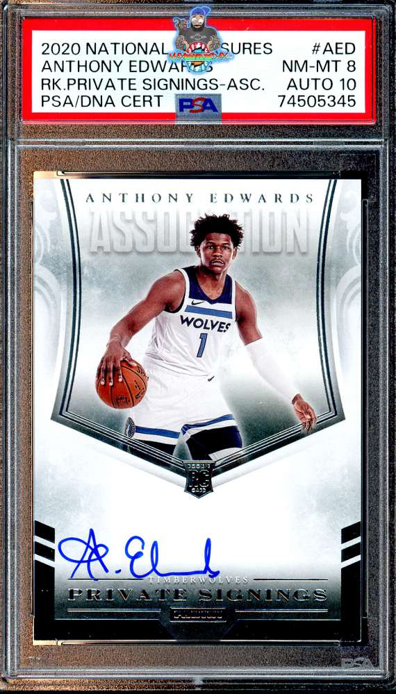 2020 National Treasures Rookie Private Signings Autograph Association Version Anthony Edwards #PSAAED