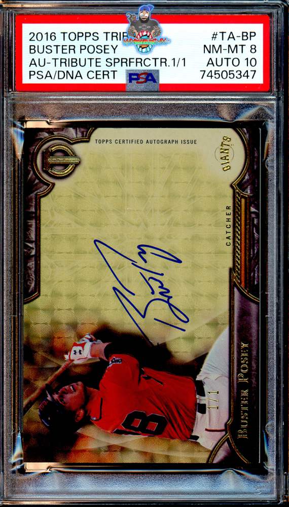 2016 Topps Tribute Autograph Superfractor Buster Posey #TABP /1
