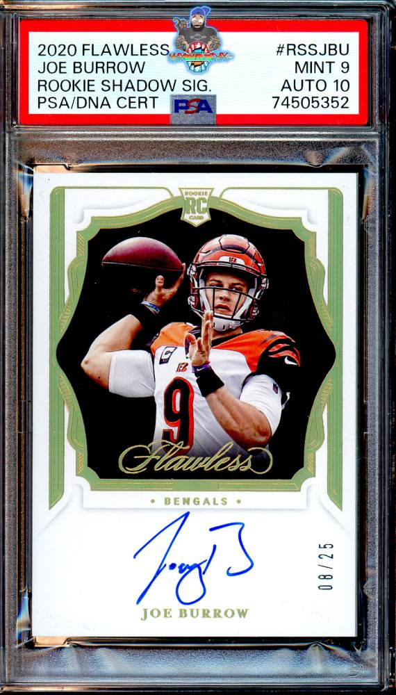 2020 Panini Flawless Rookie Shadow Signature Joe Burrow #1 /25