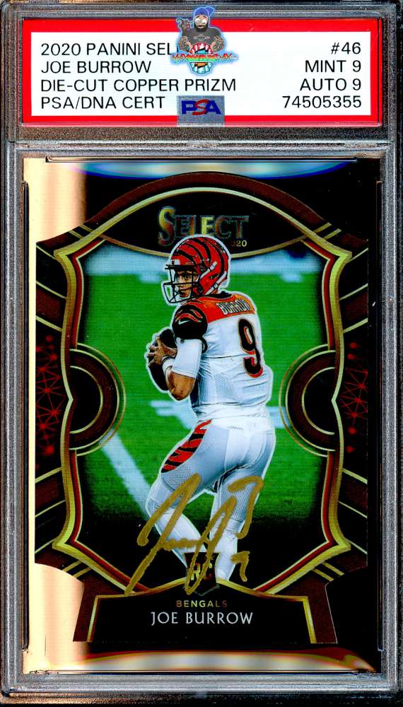 2020 Panini Select Prizm Copper Die Cut Joe Burrow #46 /355