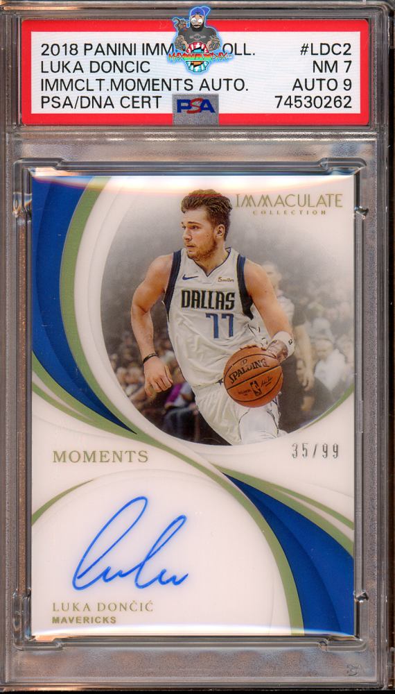 2018 Panini Immaculate Collection Immaculate Moments Autograph Luka Doncic #19 /99