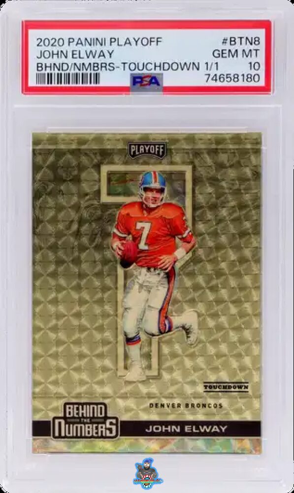2020 Panini Playoff Behind the Numbers Touchdown John Elway #BTN8 /1