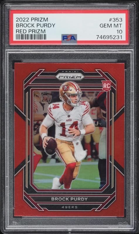 2022 Panini Prizm Red Prizm Brock Purdy #353