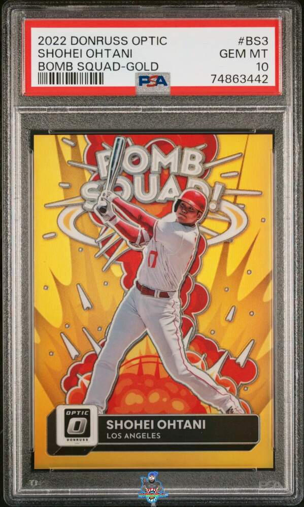 2022 Donruss Optic Bomb Squad Gold Shohei Ohtani #3 /10