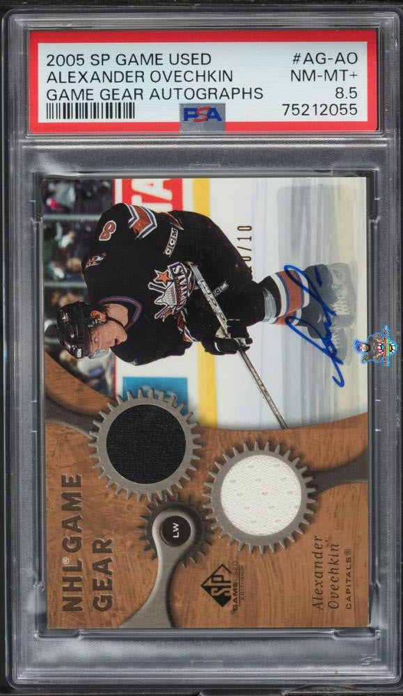 2005 SP Game Used Game Gear Autographs Alexander Ovechkin #AG-AO