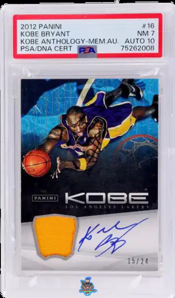 2012 Panini Kobe Anthology Memorabilia Autograph Kobe Bryant #16 /24