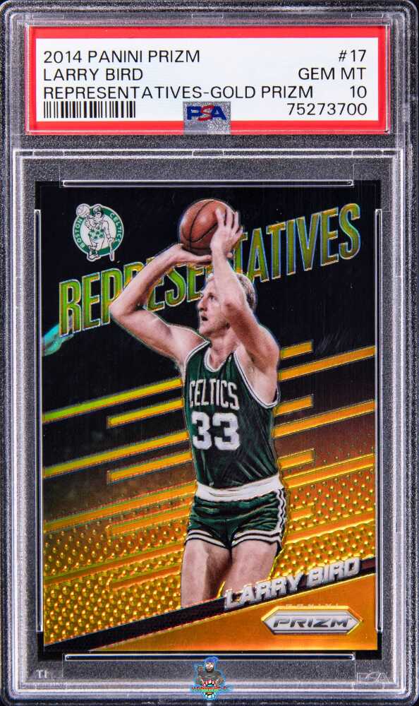 2014 Panini Prizm Representatives Gold Prizm Larry Bird #17 /10