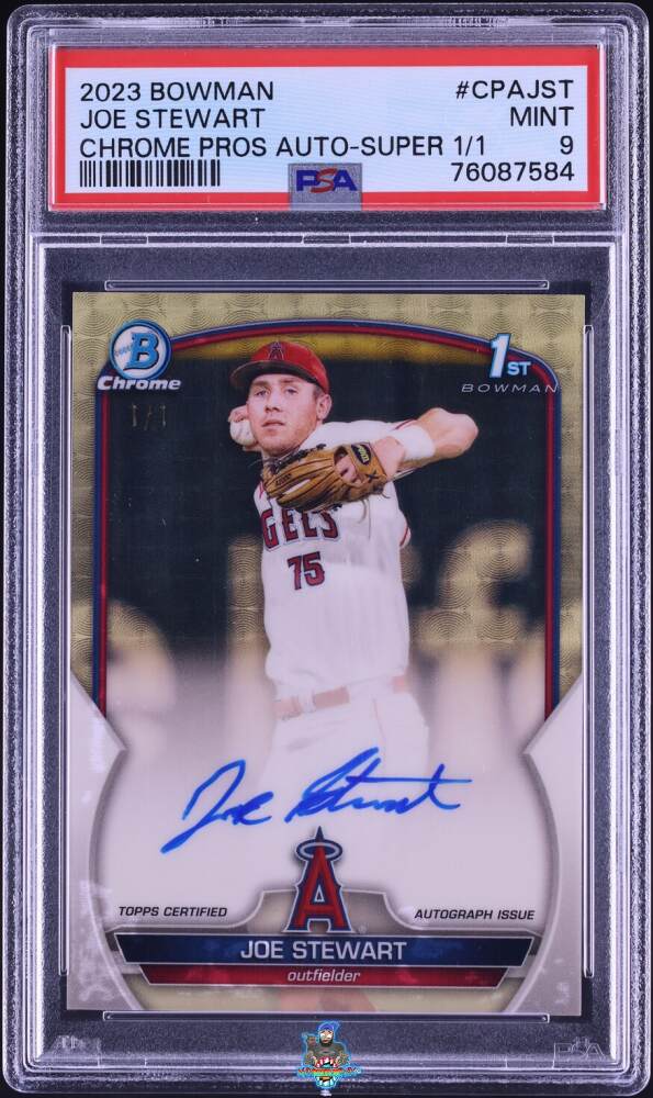 2023 Bowman Chrome Prospect Autograph Superfractor Joe Stewart #CPAJST /1