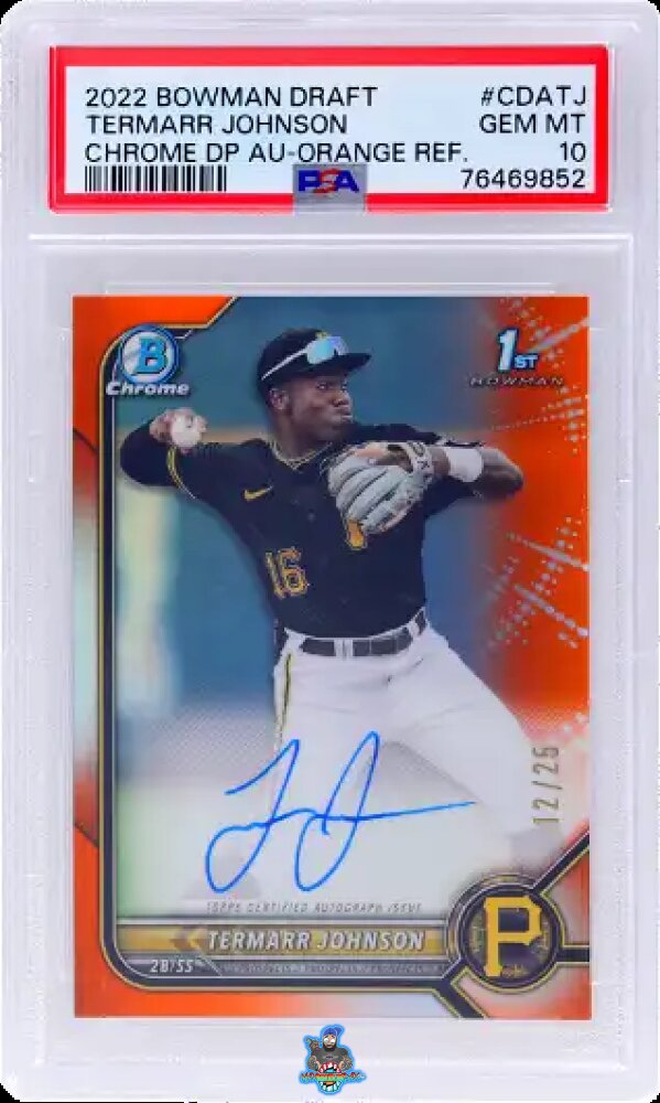 2022 Bowman Draft Chrome Autograph Orange Refractor Termarr Johnson #CDATJ /25