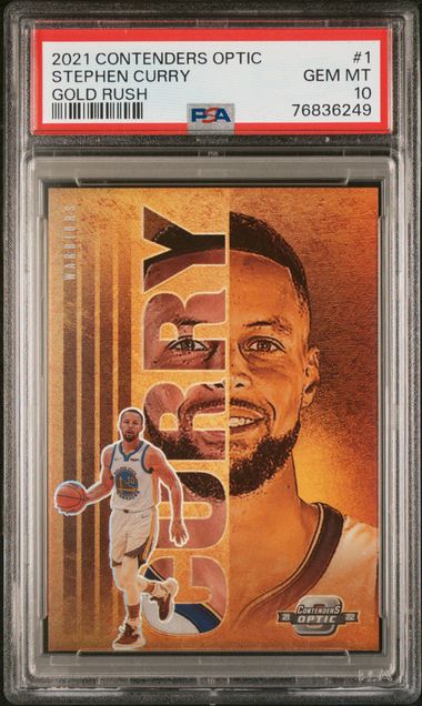 2021 Panini Contenders Optic Gold Rush Stephen Curry #1