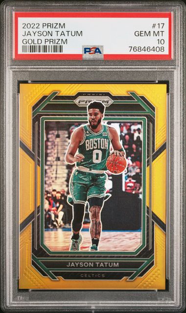 2022 Panini Prizm Gold Prizm Jayson Tatum #17 /10