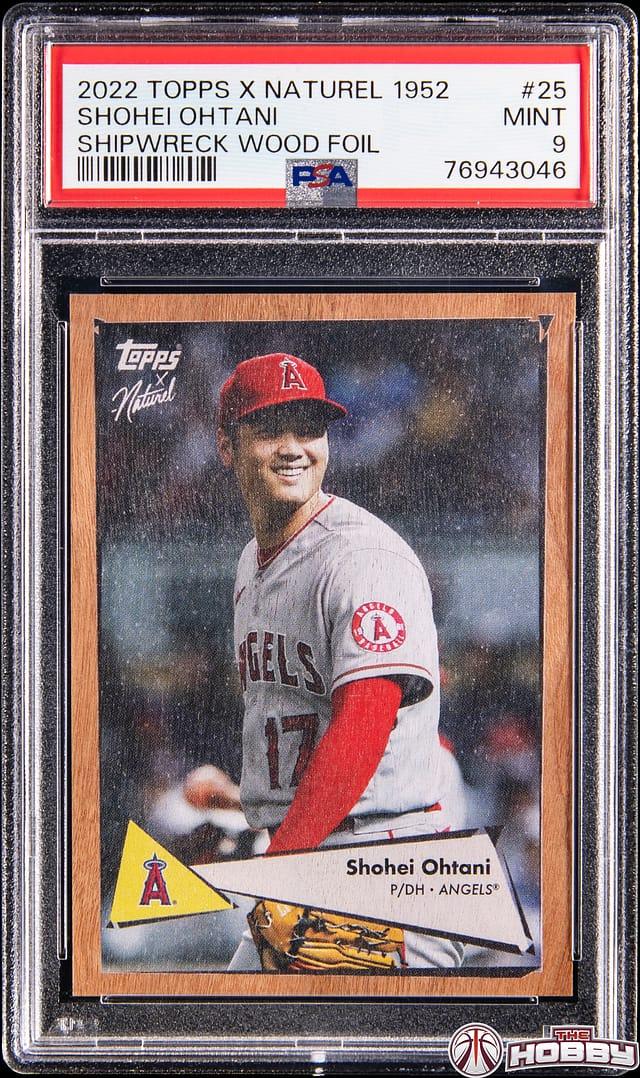 2022 Topps X Naturel '52 Topps Shipwreck Wood Shohei Ohtani #25 /10