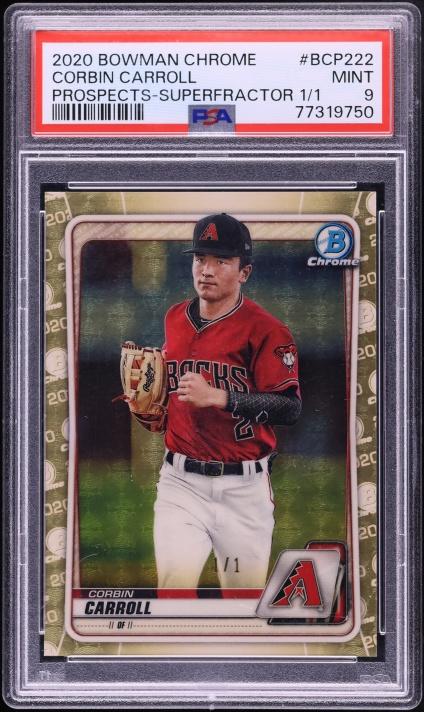 2020 Bowman Chrome Prospect Superfractor Corbin Carroll #BCP222 /1