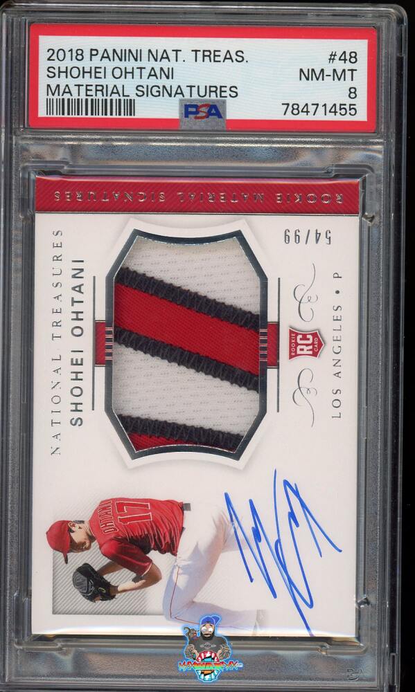 2018 National Treasures Rookie Patch Autograph Shohei Ohtani #48 /99