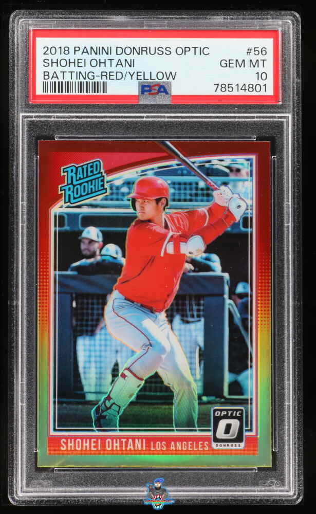 2018 Donruss Optic Rated Rookie Red Yellow Shohei Ohtani #56