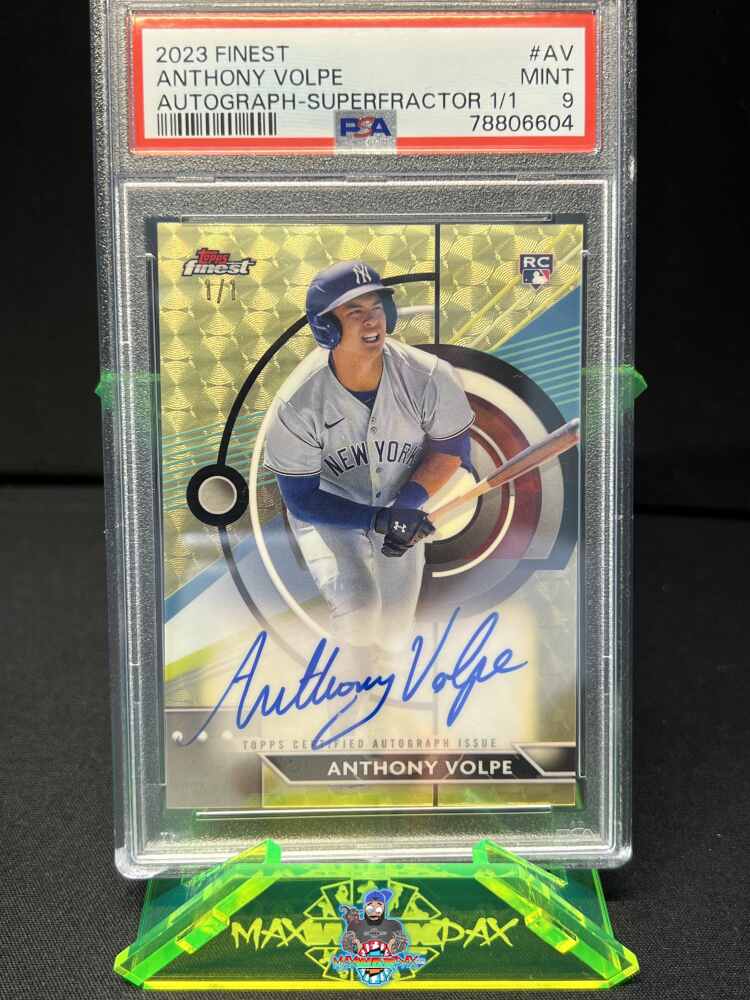 2023 Finest Autograph Superfractor Anthony Volpe #FAAV /1