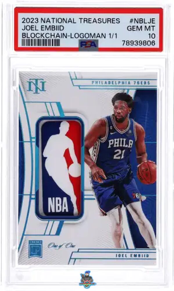 2023 National Treasures Blockchain Logoman Joel Embiid #NBLJE /1