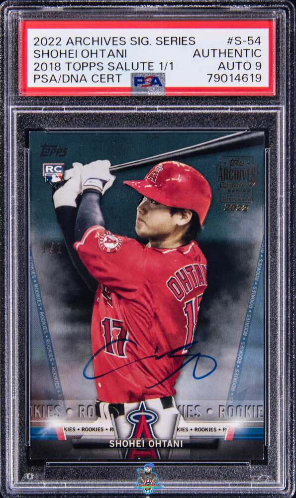 2022 Topps Archives Signatures Series '18 Topps Salute Shohei Ohtani #S-54 /1