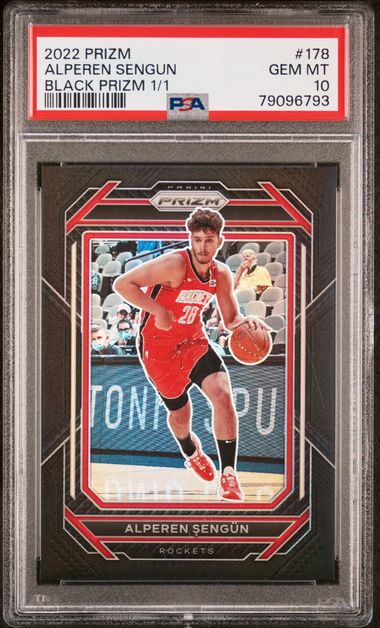 2022 Panini Prizm Black Prizm Alperen Sengun #178 /1