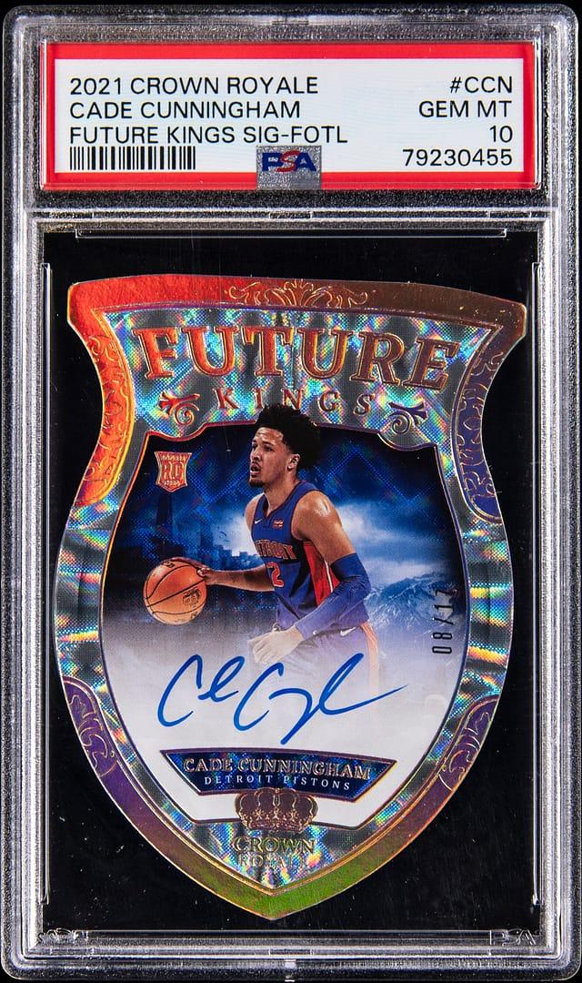 2021 Panini Crown Royale Future Kings Signatures Fotl Cade Cunningham #CCN