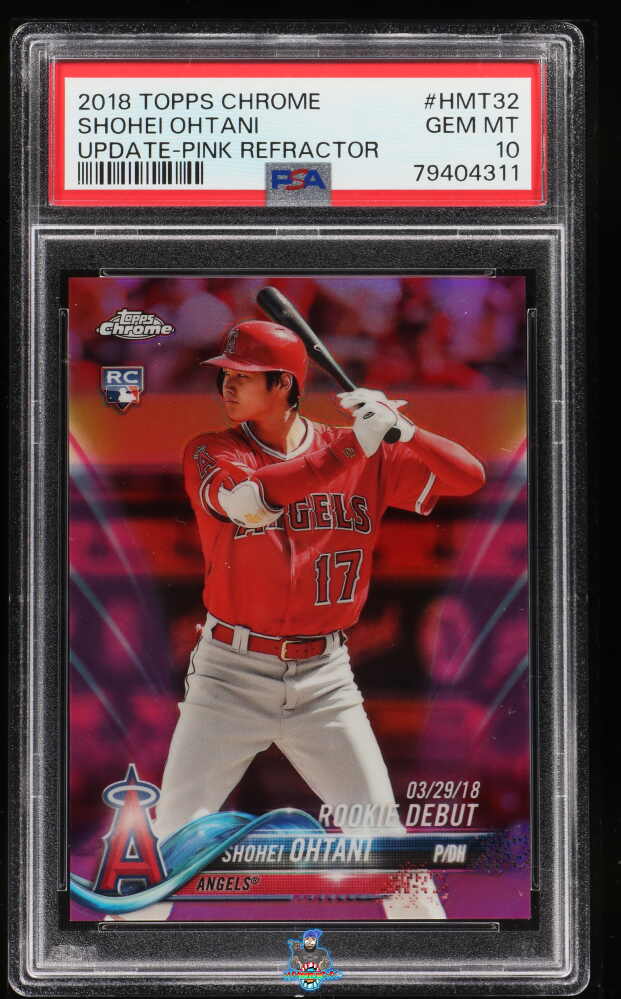 2018 Topps Chrome Update Rookie Debut Pink Refractor Shohei Ohtani #HMT32