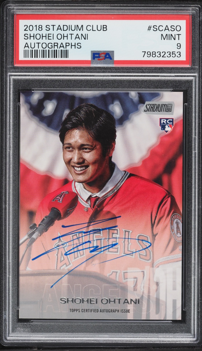 2018 Stadium Club Autograph Shohei Ohtani #SCASO