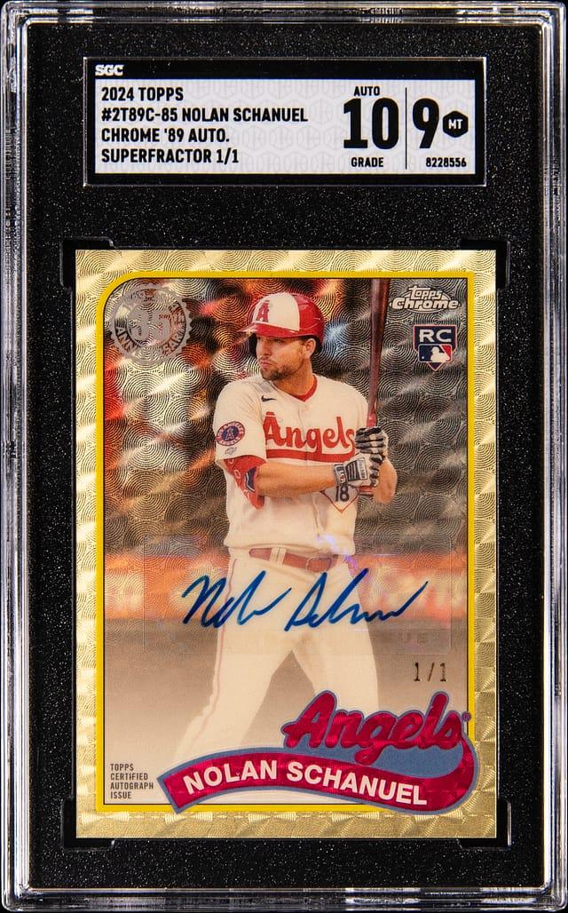 2024 Topps Ch. '89 Auto. Superfractor 1/1 Nolan Schanuel #2T89C-85