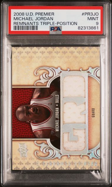 2008 Upper Deck Premier Premier Remnants Triple Position Michael Jordan #PR3JO