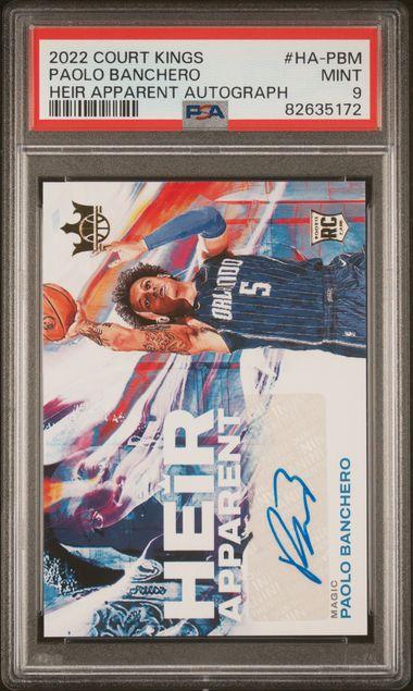 2022 Panini Court Kings Paolo Banchero Heir Apparent Autograph