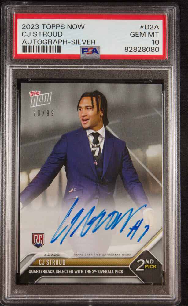 2023 Topps Now Autograph Silver CJ Stroud #D2AG /199