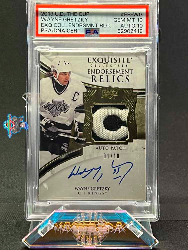 2019 Upper Deck the Cup Exquisite Collection Endorsements Relics Wayne Gretzky #ERWG /10
