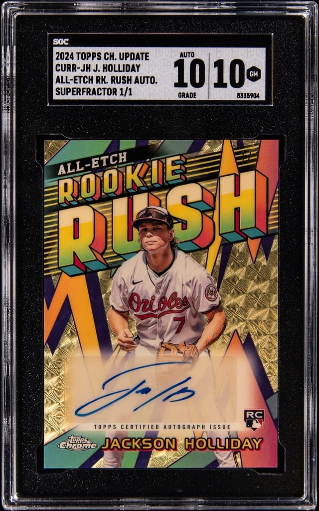 2024 Topps Chrome Update All-Etch Rookie Rush Auto. Superfractor 1/1 Jackson Holliday #CURR-JH
