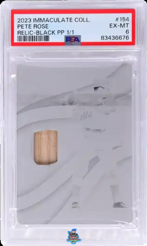 2023 Immaculate Collection Relic Printing Plates Black Pete Rose #154 /1