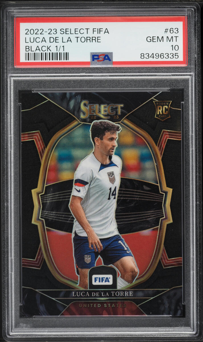 2022 Panini Select Fifa Black 1/1 Luca De La Torre #63