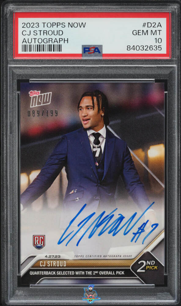 2023 Topps Now Autograph Silver CJ Stroud #D2AG /199