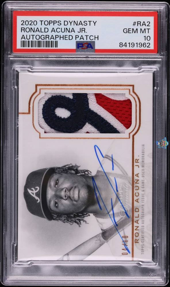 2020 Topps Dynasty Autograph Patch Ronald Acuna Jr. #DAPRA2 /10