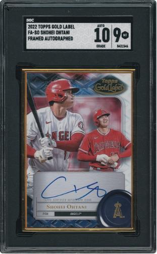 2022 Topps Gold Label Framed Auto. Shohei Ohtani #FA-SO