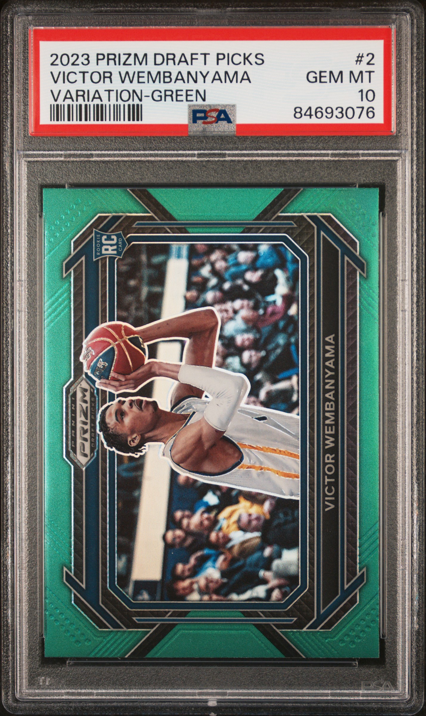 2023 Panini Prizm Draft Picks Variation Prizms Green Victor Wembanyama #2