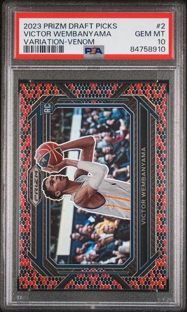 2023 Panini Prizm Draft Picks Variation Venom Prizm Victor Wembanyama #2