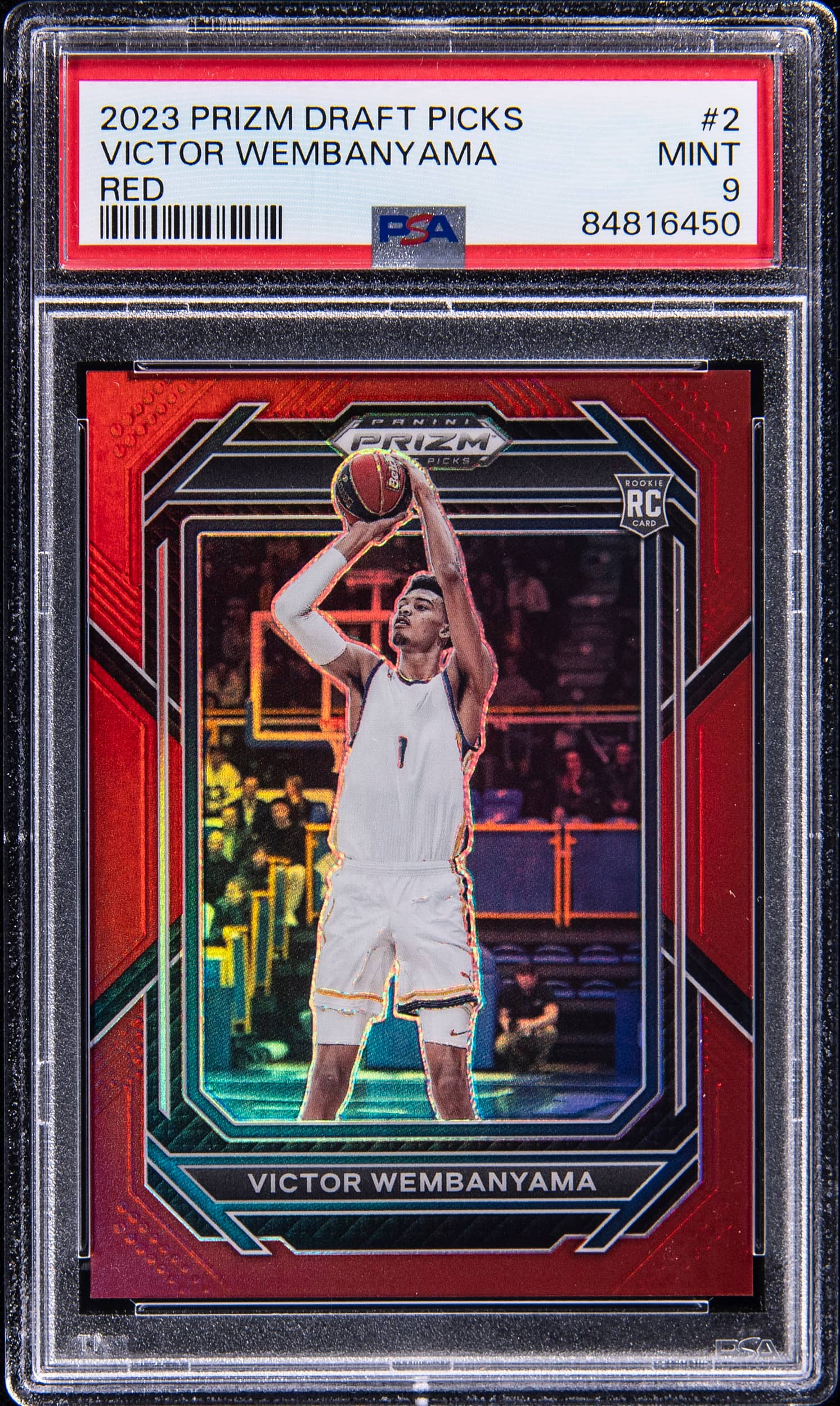 2023 Panini Prizm Draft Picks Prizms Red Victor Wembanyama #2 /299