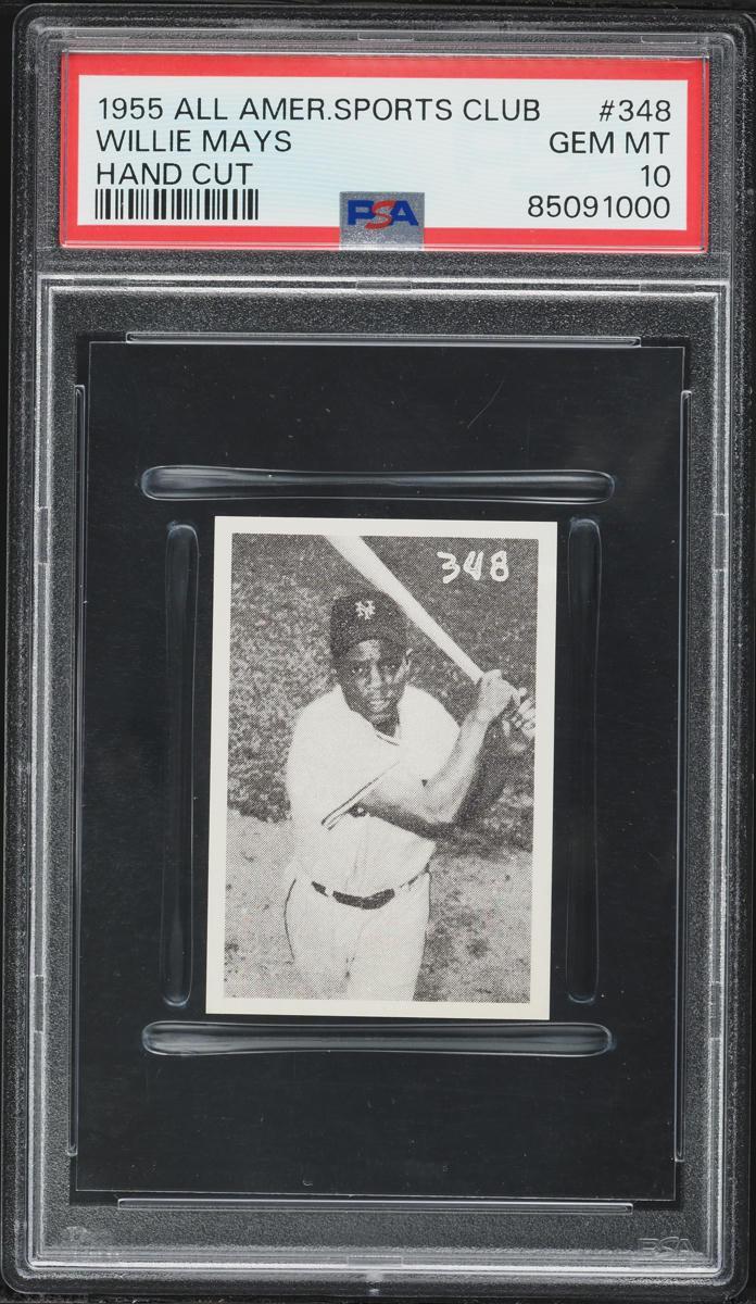 1955 All American Sports Club Willie Mays Hand Cut