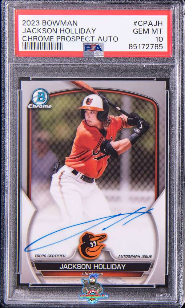 2023 Bowman Chrome Prospect Autograph Jackson Holliday #CPAJH